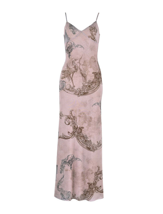 Printed Slip Dress