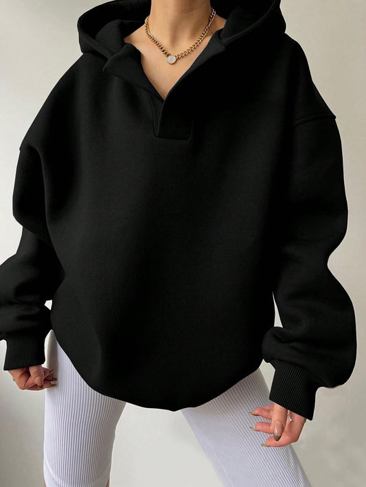 Long Sleeve Hooded Loose Sweater