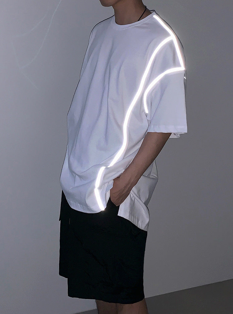 Reflective Loose Short Sleeve T-shirt