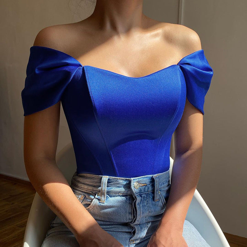 Off-shoulder Corset Tube Top