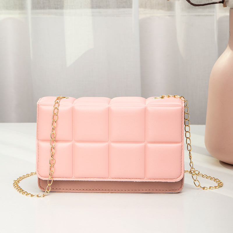 Embossed Small Square Chain Bag