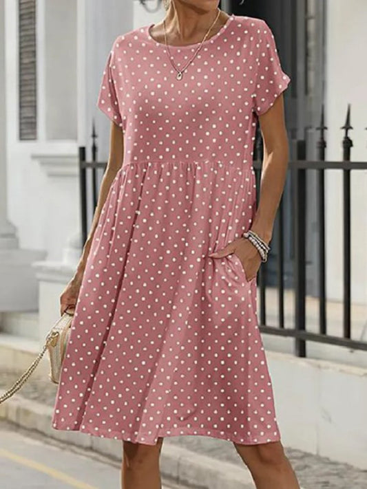 Polka A-Line Dress