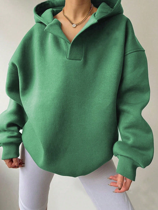 Long Sleeve Hooded Loose Sweater