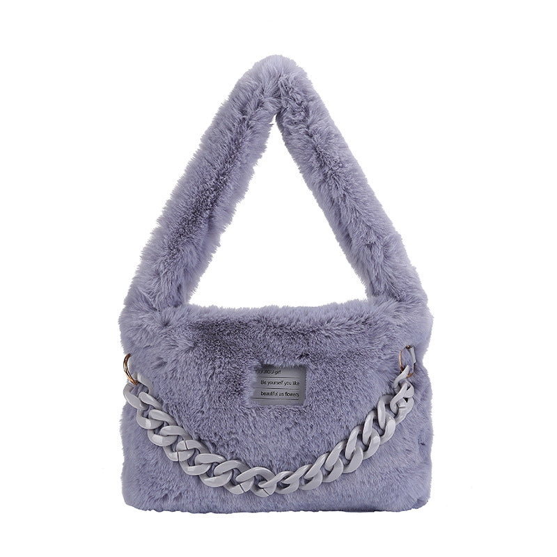 Plush Fashion Acrylic Chain Bag