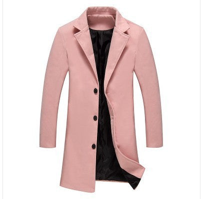 Winter Solid Colour Overcoat