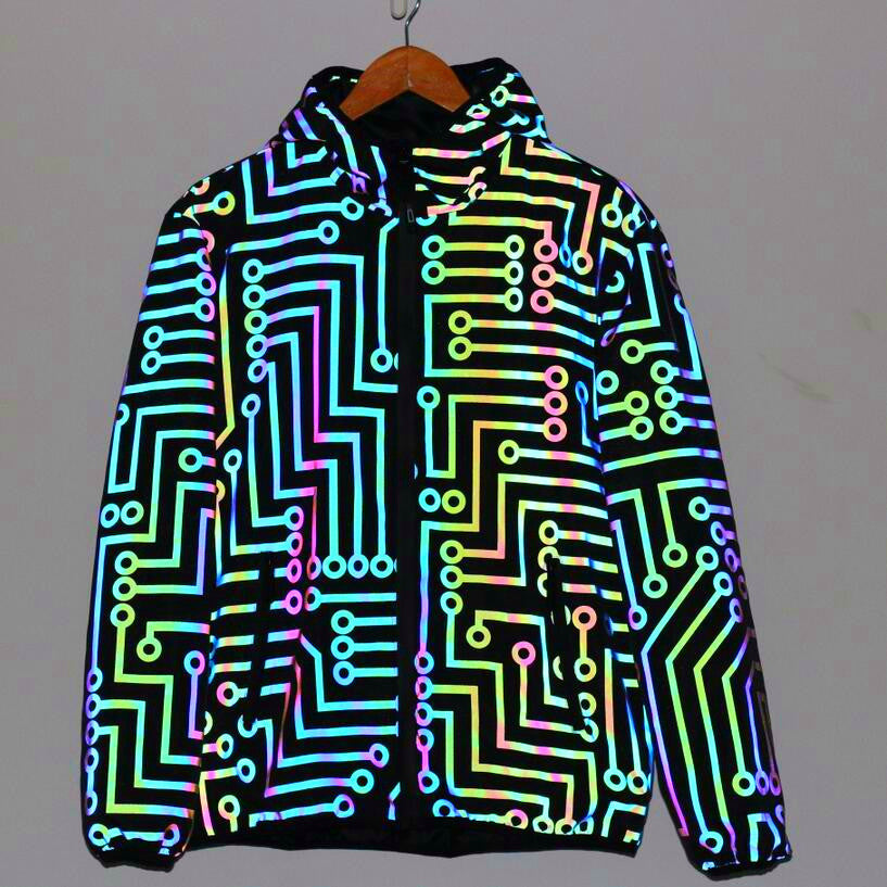 Unisex Colourful Reflective Co-ord Set