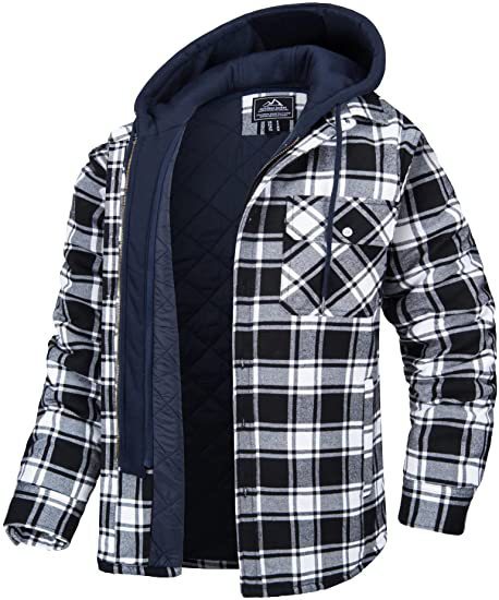 Padded Long Sleeves Loose Plaid Jacket