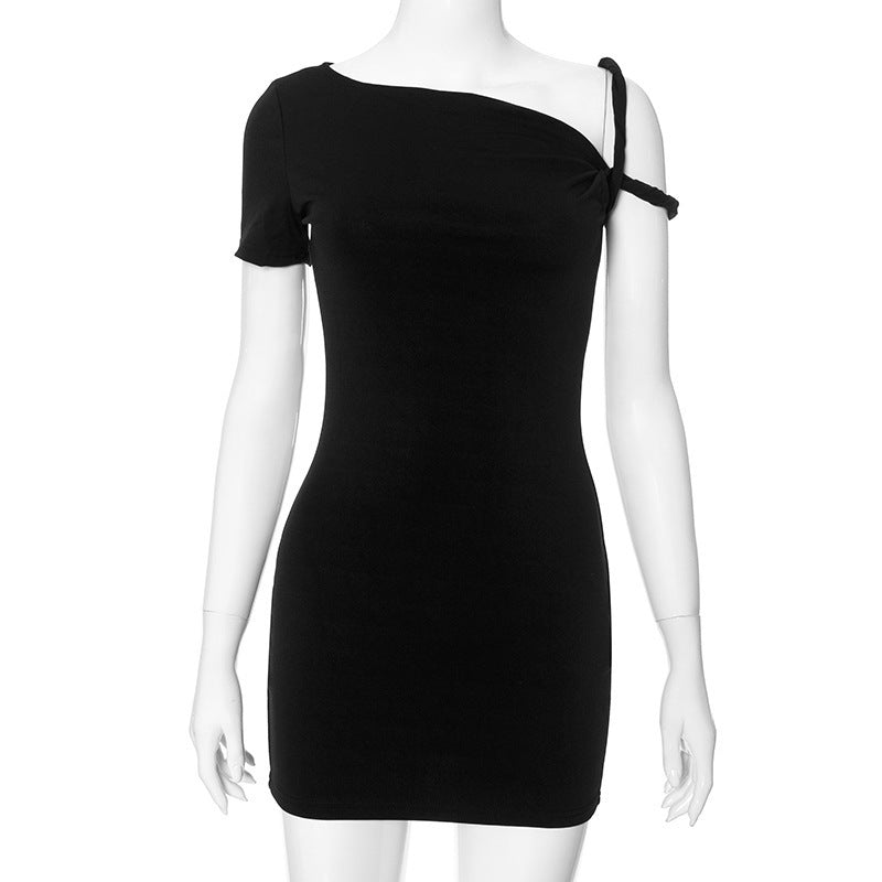 Short Bodycon Twisted Strap Dress