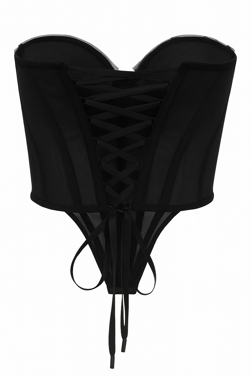 Shell Pleated Corset Top