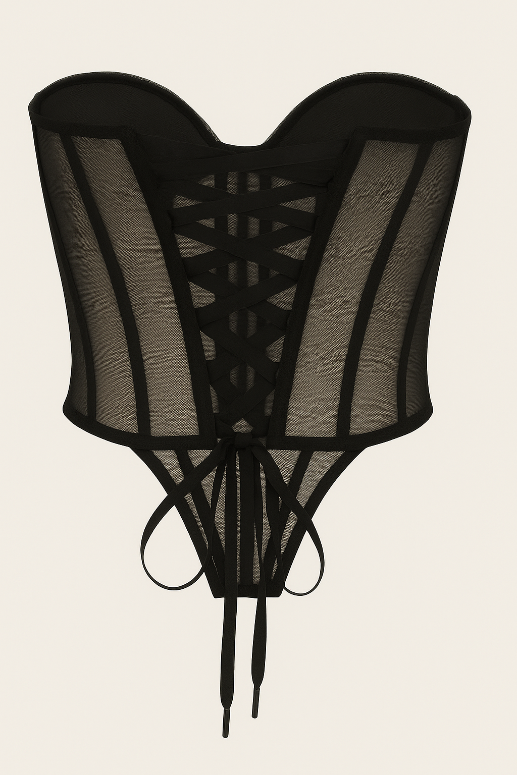 Shell Pleated Corset Top