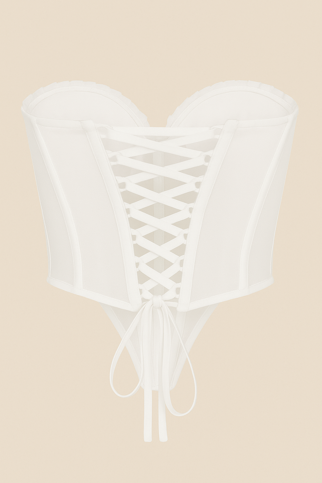 Shell Pleated Corset Top