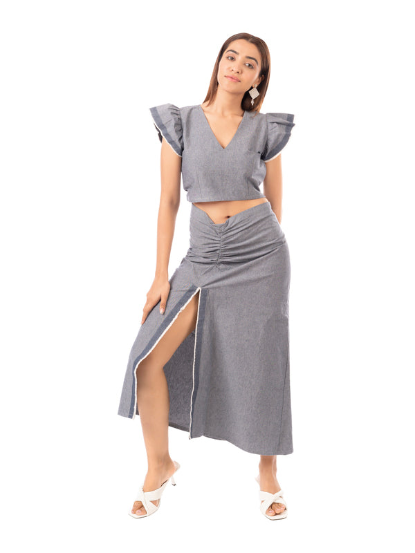 High Slit Oliver Skirt