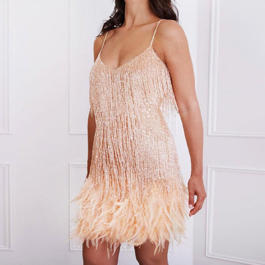 Tassel Feather Dress