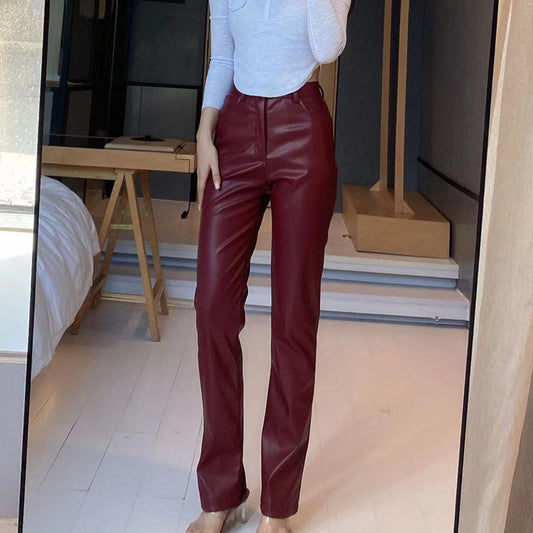 PU Leather Pants Leggings