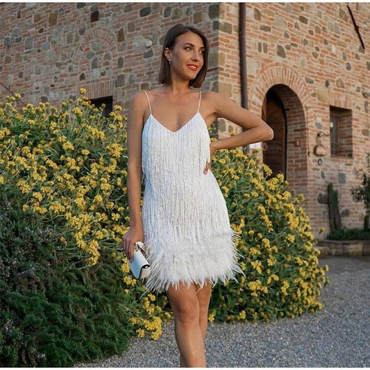 Tassel Feather Dress