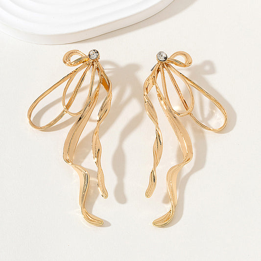 Bow Tassel Earrings