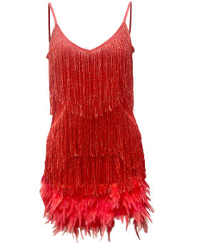 Tassel Feather Dress