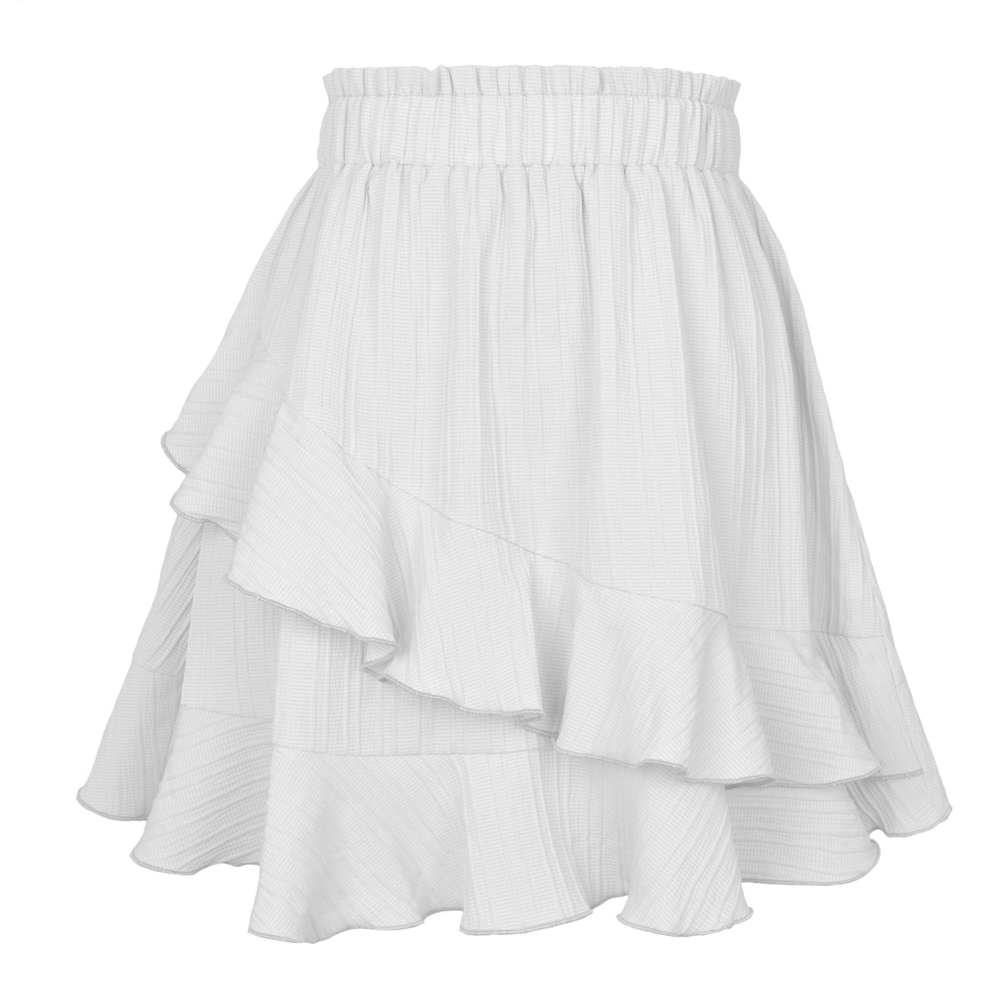 High Waist Ruffled Skirt