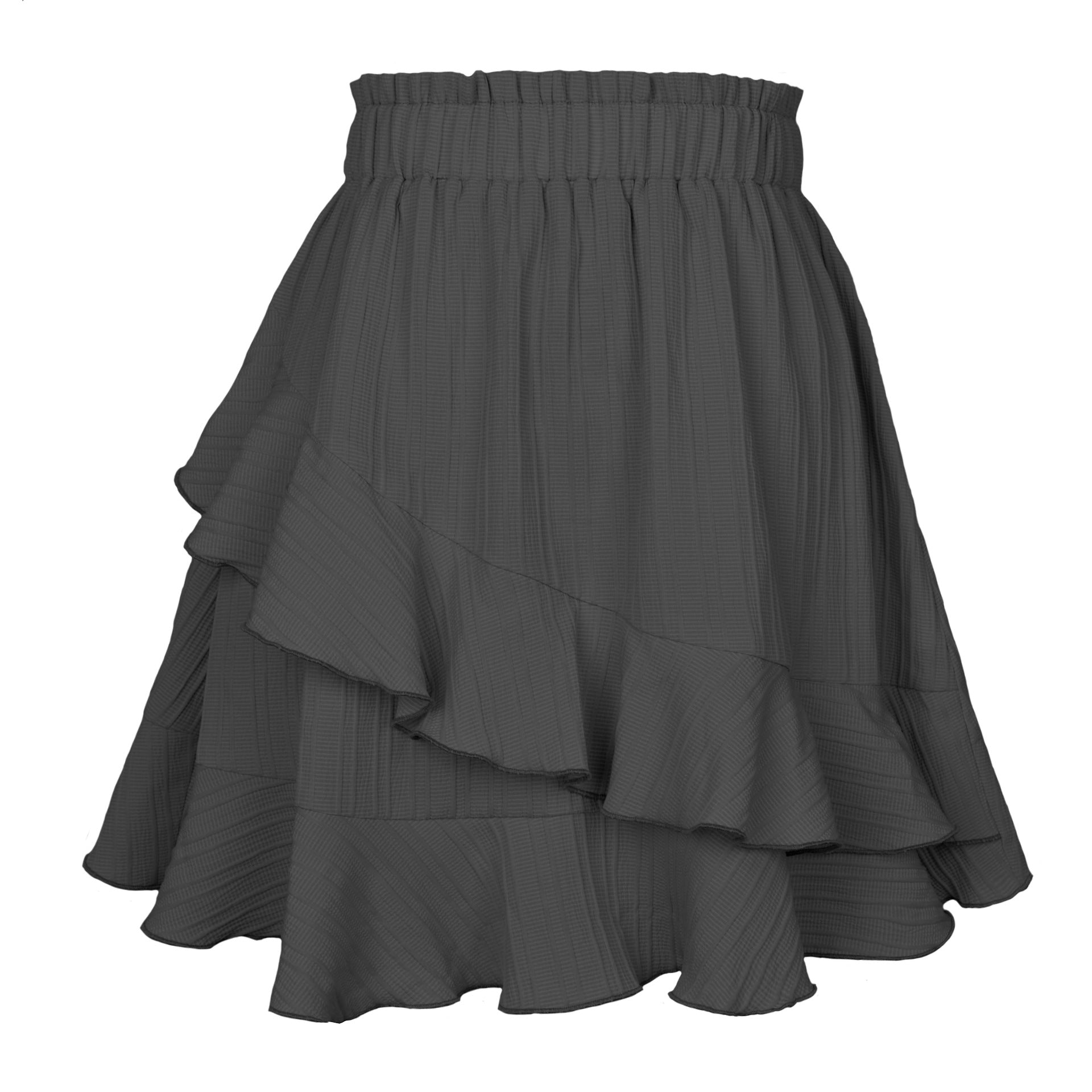 High Waist Ruffled Skirt – Purple Haze Studio