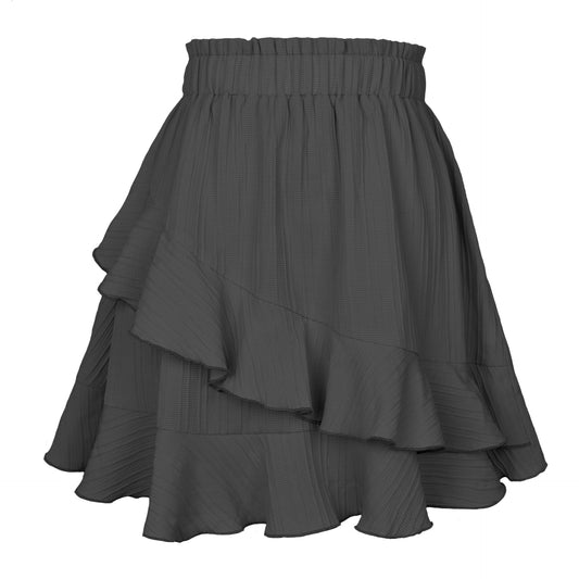 High Waist Ruffled Skirt