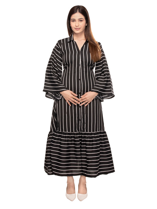 Dorothy A-line Bell Sleeve Maxi Dress