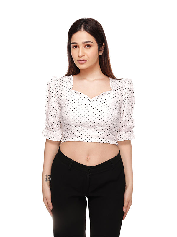 Beatrice Sweetheart Crop Top