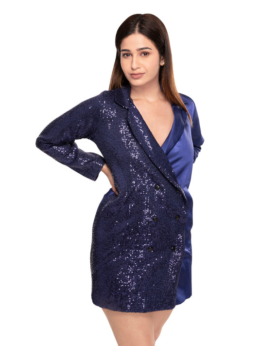 Fantasy Blazer Dress Blue