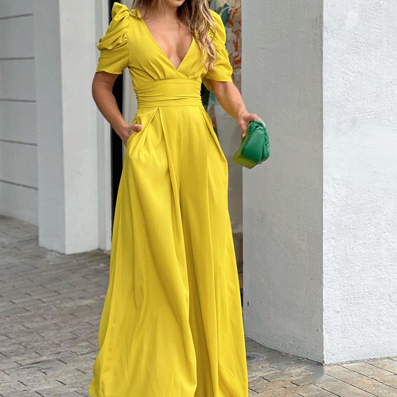 Elegant Wide Legged Jumpsuit