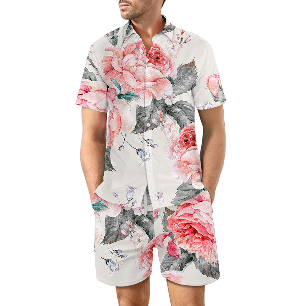 Floral Printed Shirt & Shorts Co-ord Set