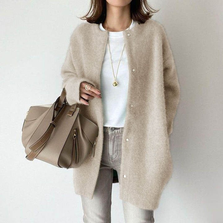 Loose Round Neck Cardigan Jacket