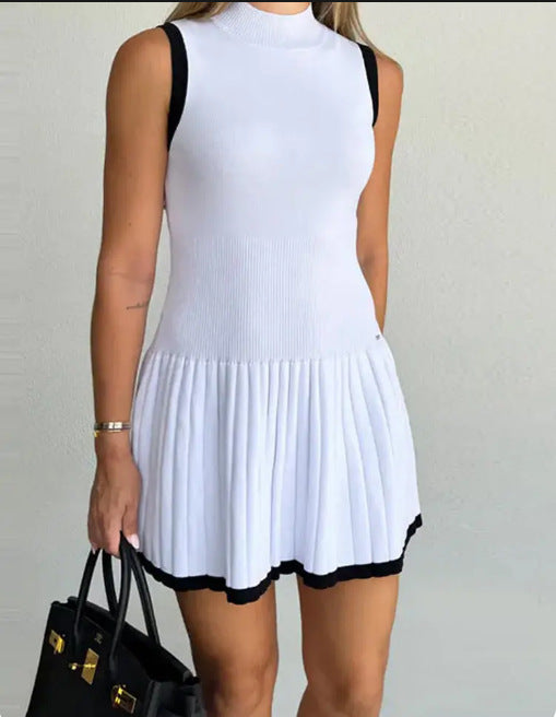 Button-down Sleeveless Vest Dress