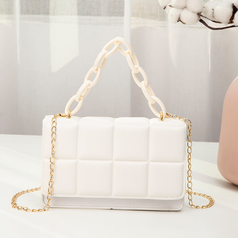 Embossed Small Square Chain Bag