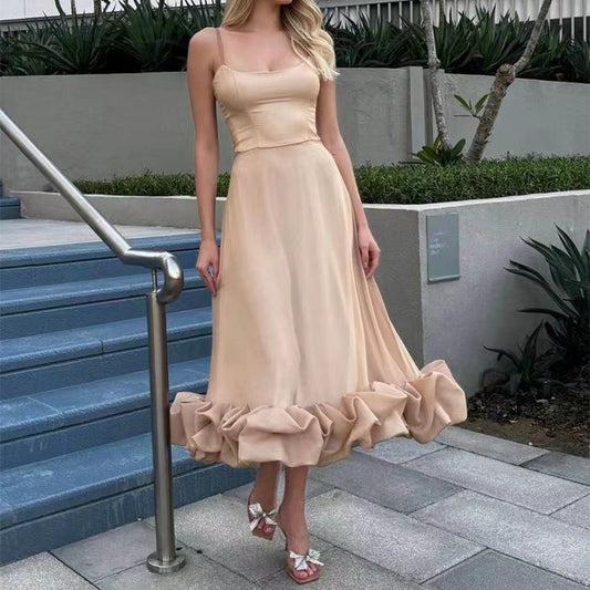 Large Ruffles  Fit & Flare Dress