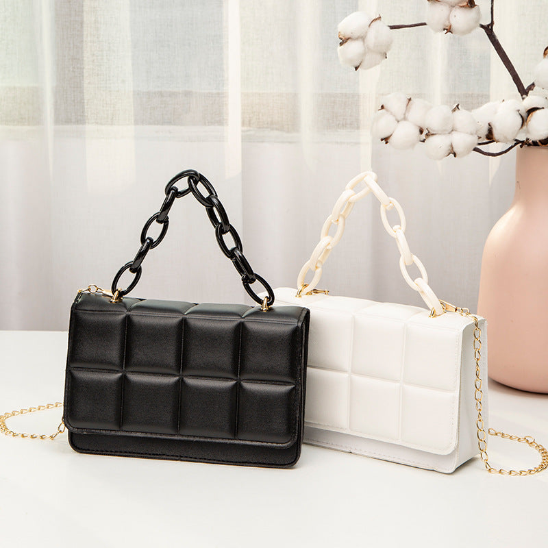 Embossed Small Square Chain Bag