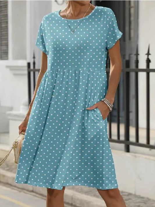 Polka A-Line Dress