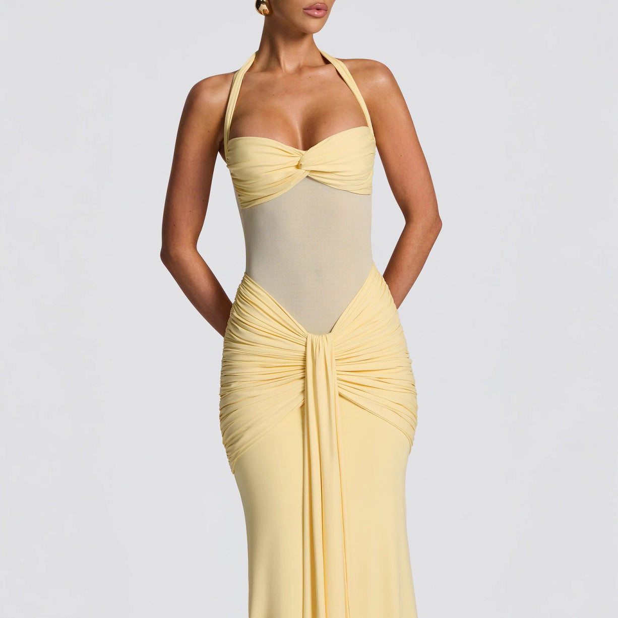 Mermaid Ruched Sheath Dress