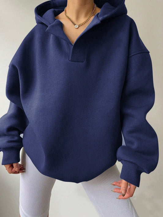 Long Sleeve Hooded Loose Sweater