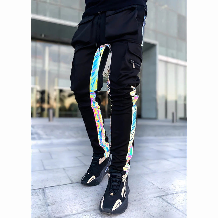 Reflective Stripes Mens Trousers